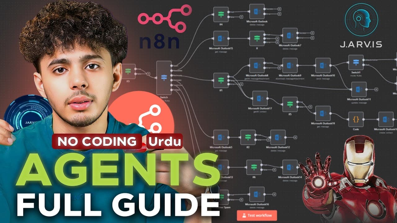 Create Your Own AI Assistant (Jarvis) with n8n – Urdu/Hindi Tutorial
